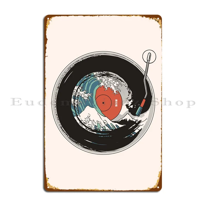 ENSO Circle Vinyl Japanese Metal Sign Cinm Designs nástenná maľba kina kina cínový znak plagát