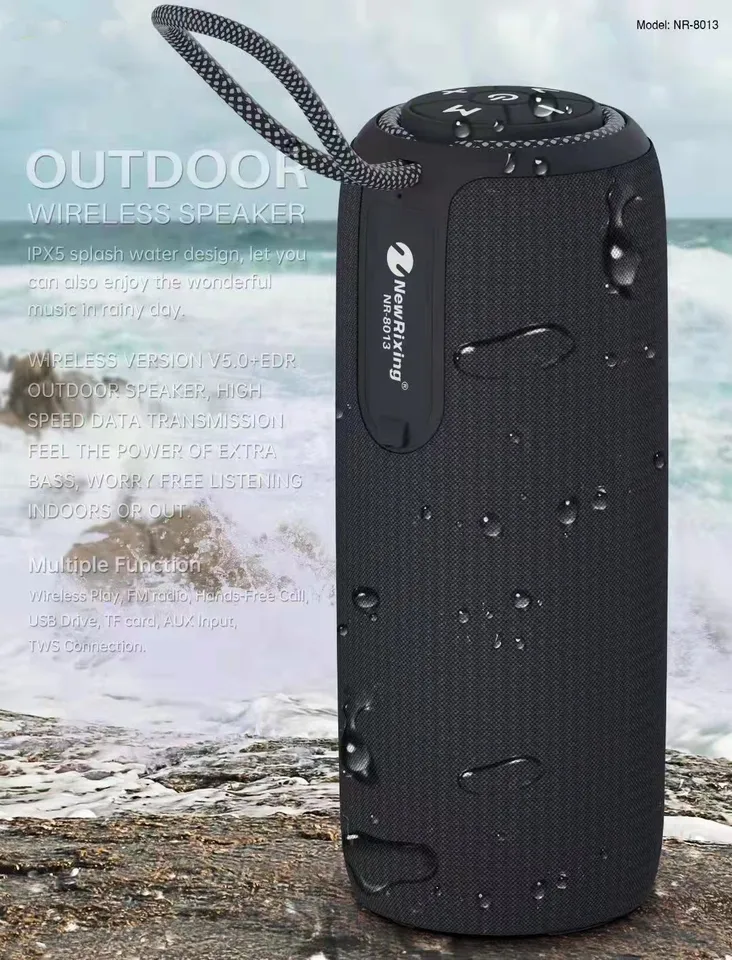 EONKO NR-8013 Prenosný bezdrôtový reproduktor Bluetooth IPX5 nepremokavý TF USB FM AUX Handsfree TWS