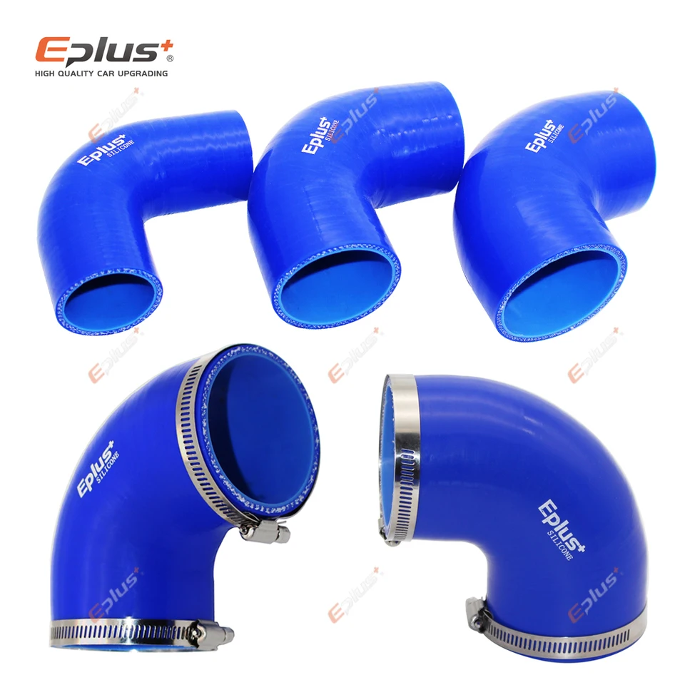 EPLUS Universal Silikónová hadica hadica 90 stupňov konektor car car the case case rúrka spojka modrá multizelit