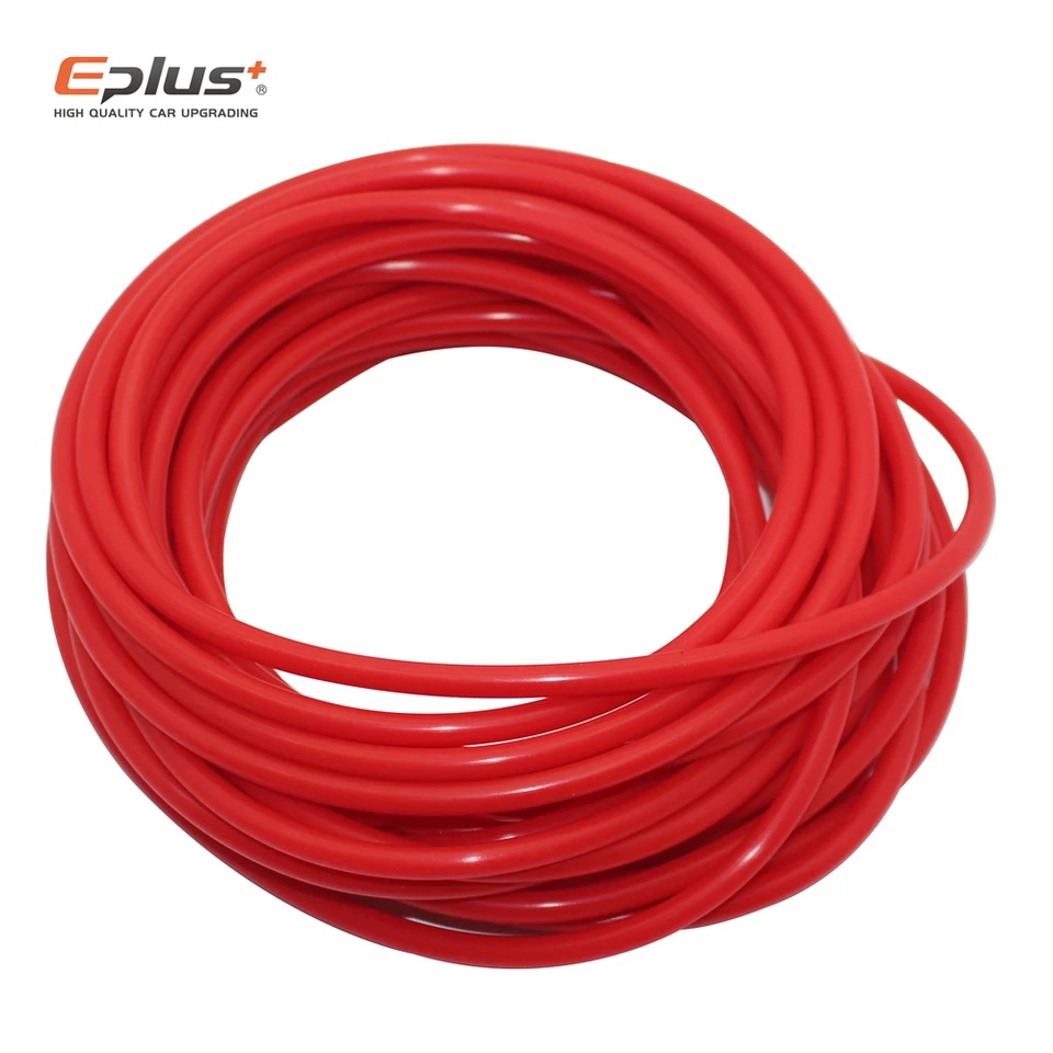 EPLUS Universal Silikónová vákuová hadica hadica s vysokým obsahom kremíka 3 mm 4 mm 6 mm 8 mm 10 mm červené automatické diely hadica