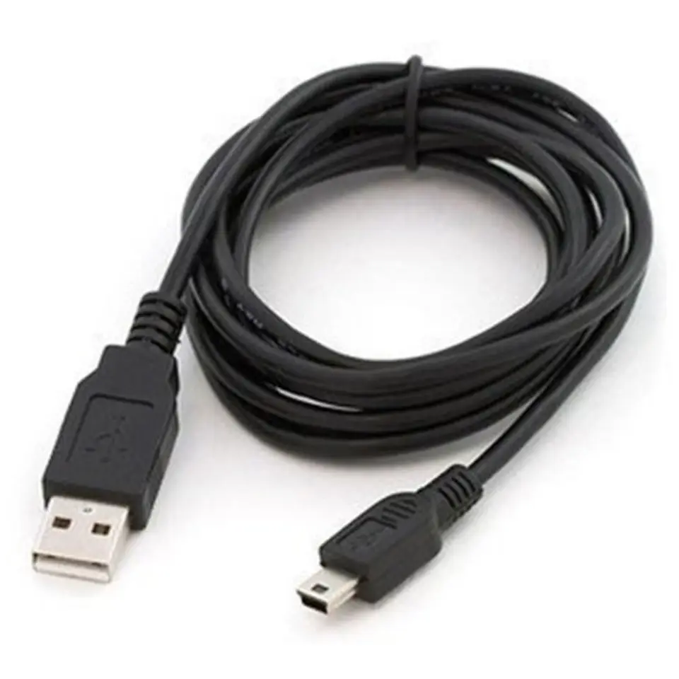 EPS Použite 1pc mini muž na nabíjanie MP3 MP4 USB Cord Adapter 2.0 A až 5 PIN B