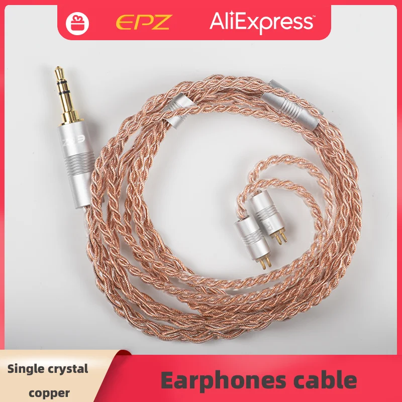 EPZ medený drôt slúchadla Vymeňte kábel 2.5/3,5/4,4 mm HIFI Kvalita zvuku Kvalita slúchadiel pre slúchadlá MMCX/0,78 mm2pin
