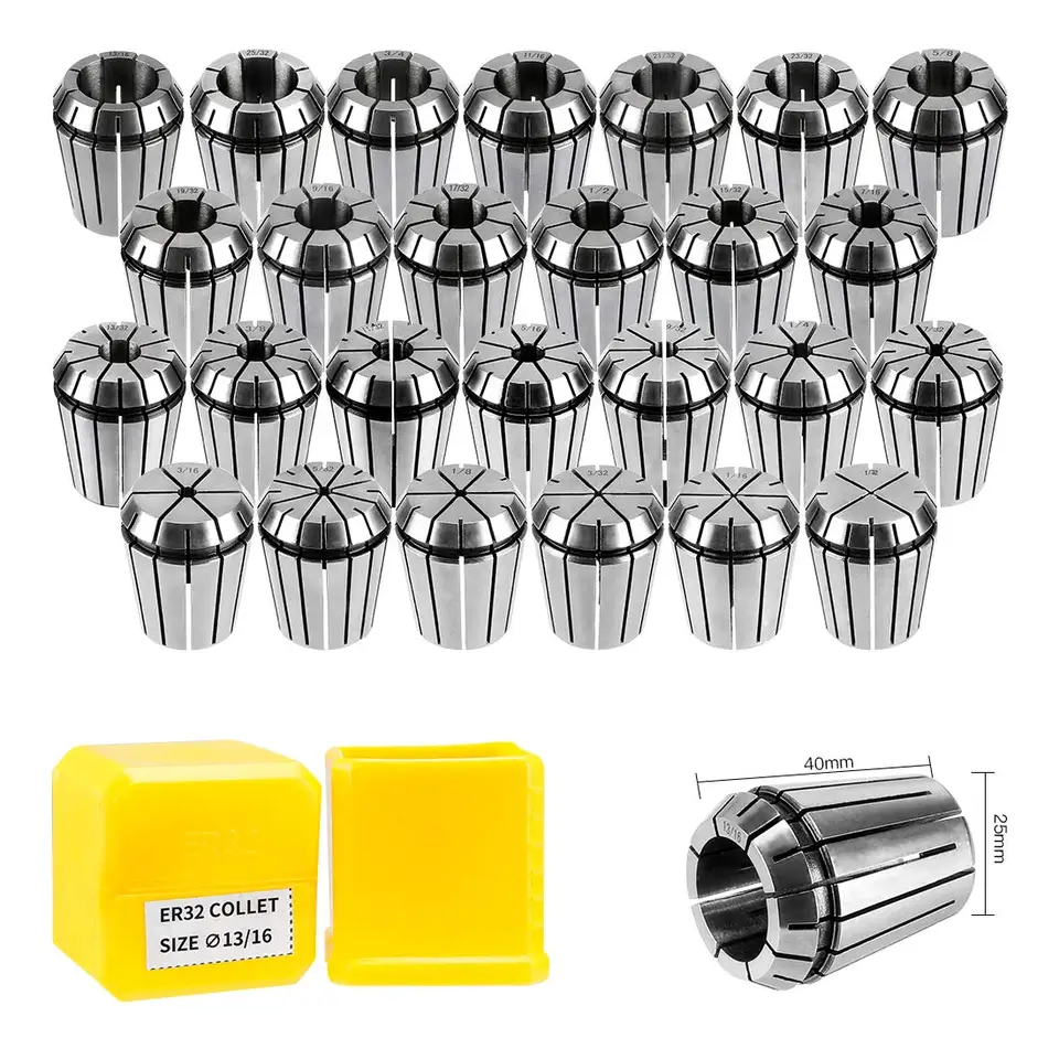 ER11 ER16 ER20 ER25 ER32 ER Spring Chuck Presnosť 0,008 mm pre CNC frézovací nástroj na gravírovací stroj
