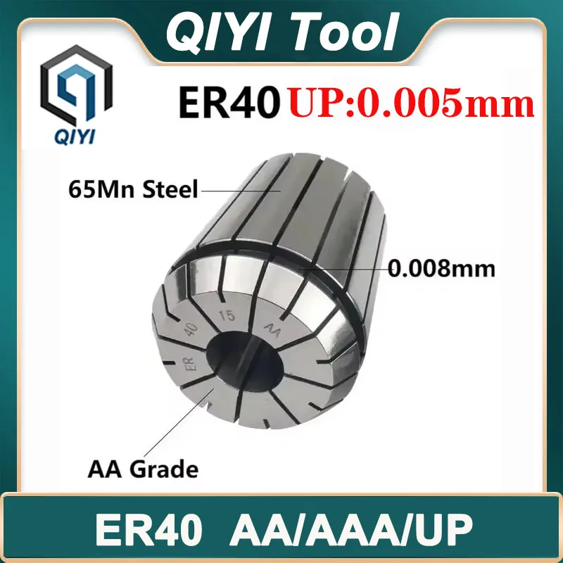 ER40 UP 0,005 mm pružinová zber skľučovadle 4 6 8 10 12 14 16 18 20 22 24 26 mm Spring Collet Set AA 0,008 mm ER Zbierajte ER40 ER50