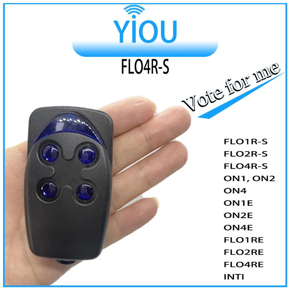 ERA Flor2-S Flor2-s Flor4-S Garážové diaľkové ovládacie prvky 433 MHz pre Flo4re Flo2re Inti Inti1l Inti2l ON2 / 4 ON2E ON4E ON1 ON1 ON1 ON1 ON1 ON1 ON1 ON1 ON1 ON1 ON1