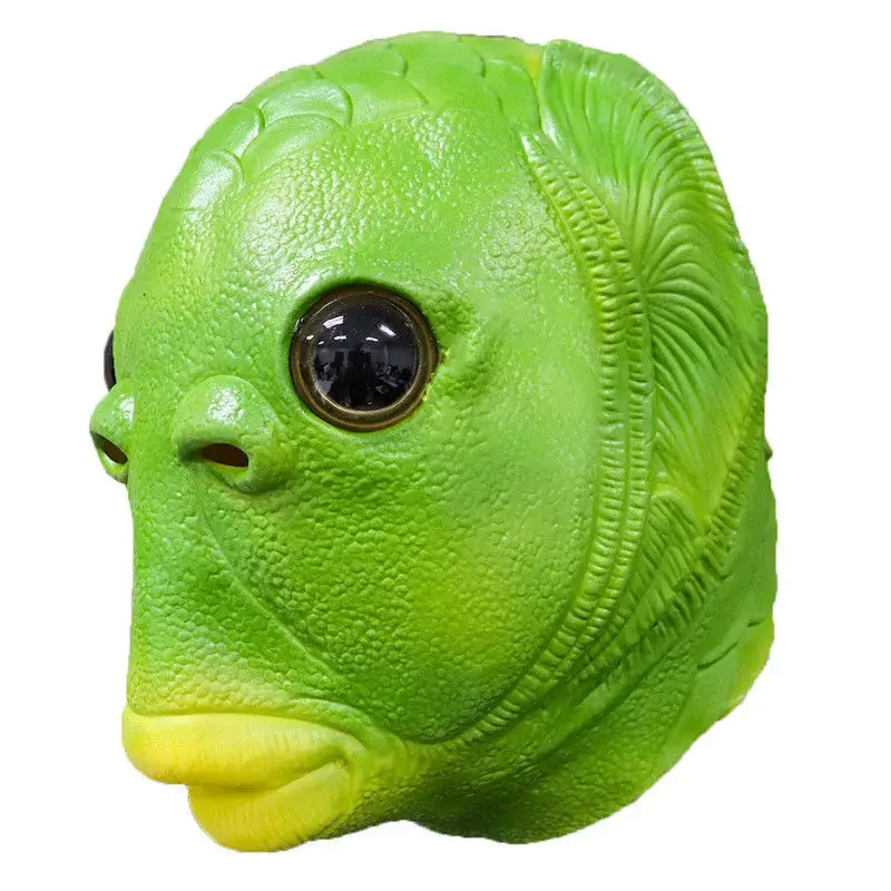 Eraspooky 2020 Horúca vtipná zelená rybia masky masky cosplay halloween kostým pre dospelých Purim vianočné večierky