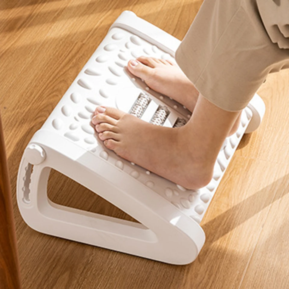 Ergonomická kancelária Footrest Prenosná noha Odpočívaj pod stolou stoličky pre domácu kanceláriu pracovná noha odpočíva stolicu s masážnymi valcami