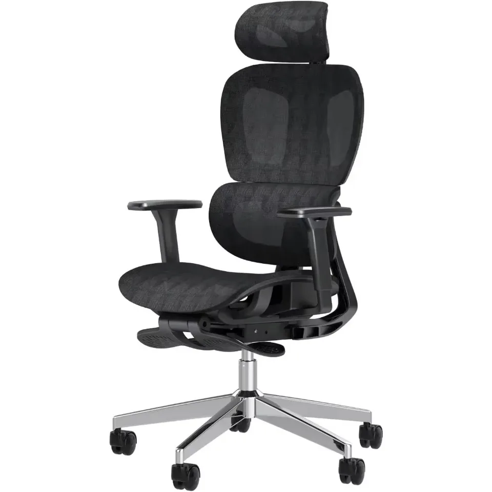 Ergonomická kancelárska stolička s vysokým zadkom počítačové stoličky ergo3d ergonomická kancelárska stolička s kolesami pre dom a kanceláriu čierna