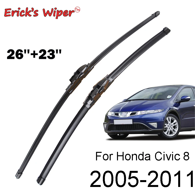 Erick's Wiper Front Wiper Blades pre Honda Civic 8 Európsky hatchback čelné sklo okna Dážď kefy 26 