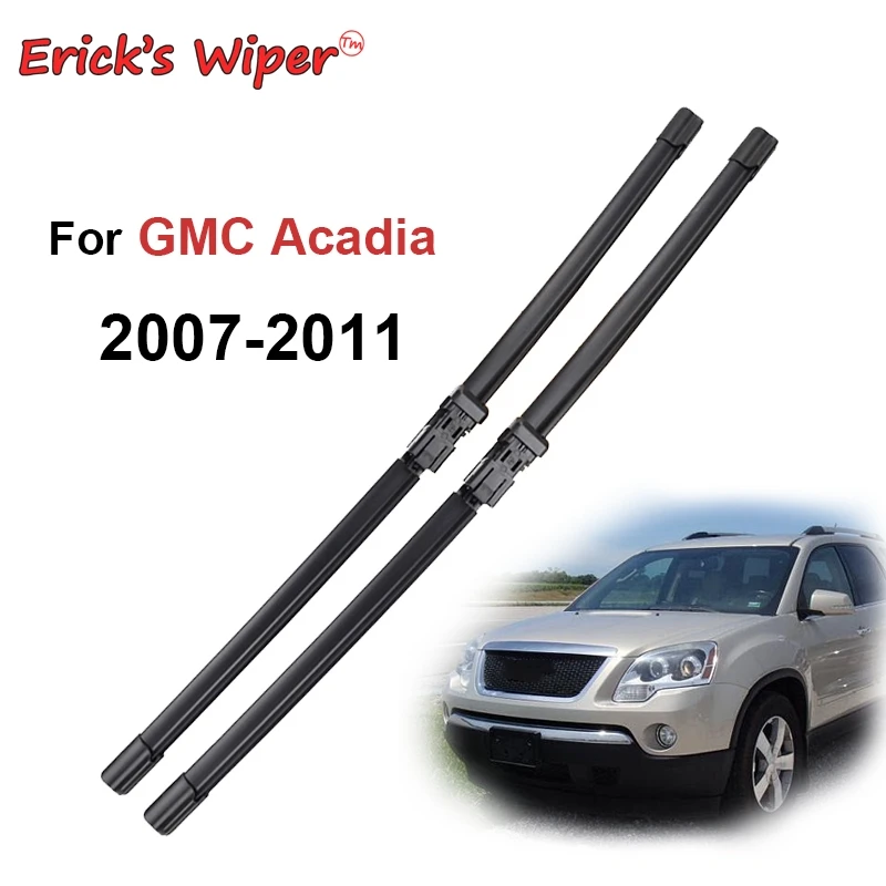 Erick's Wiper LHD Front Wiper Blades pre GMC Acadia MK1 2007 - 2011 čelné sklo Černé sklo Čisté okno Dážďové kefy 24 