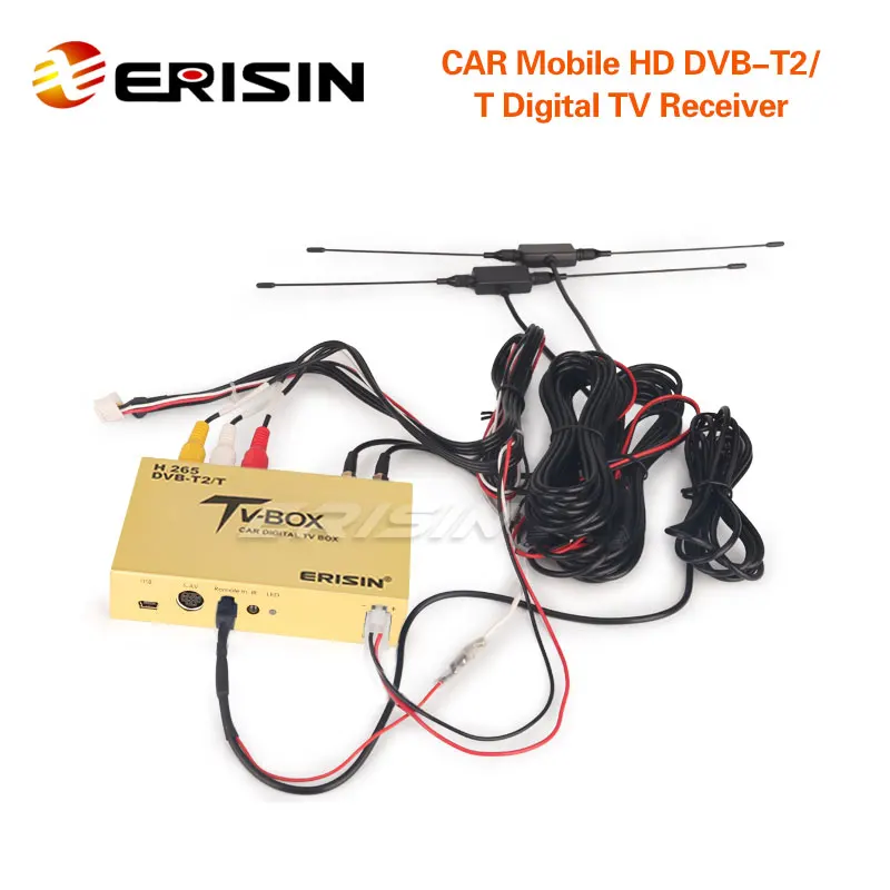 ERISIN ES338-L DIGITÁLNA HDTV DVB-T2/T prijímač Hevc H.265 H.264 HDMI kompatibilný USB Mobile TV box pre ES81XX ES51XX ES27XX