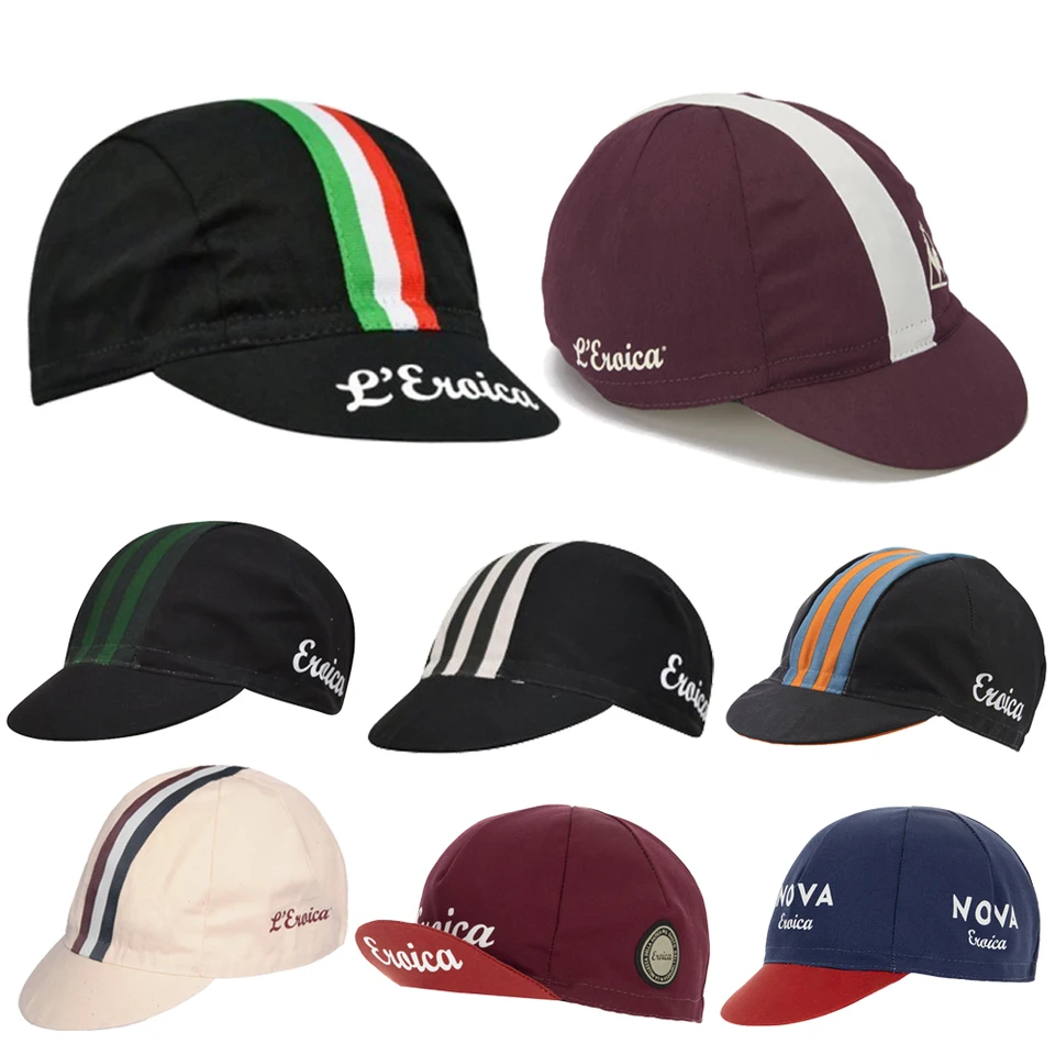 Eroica California cyklistické čiapky jazdia na hlave pokrývok Ltaly Flag Bike Hat One Veľkosť sa hodí najviac