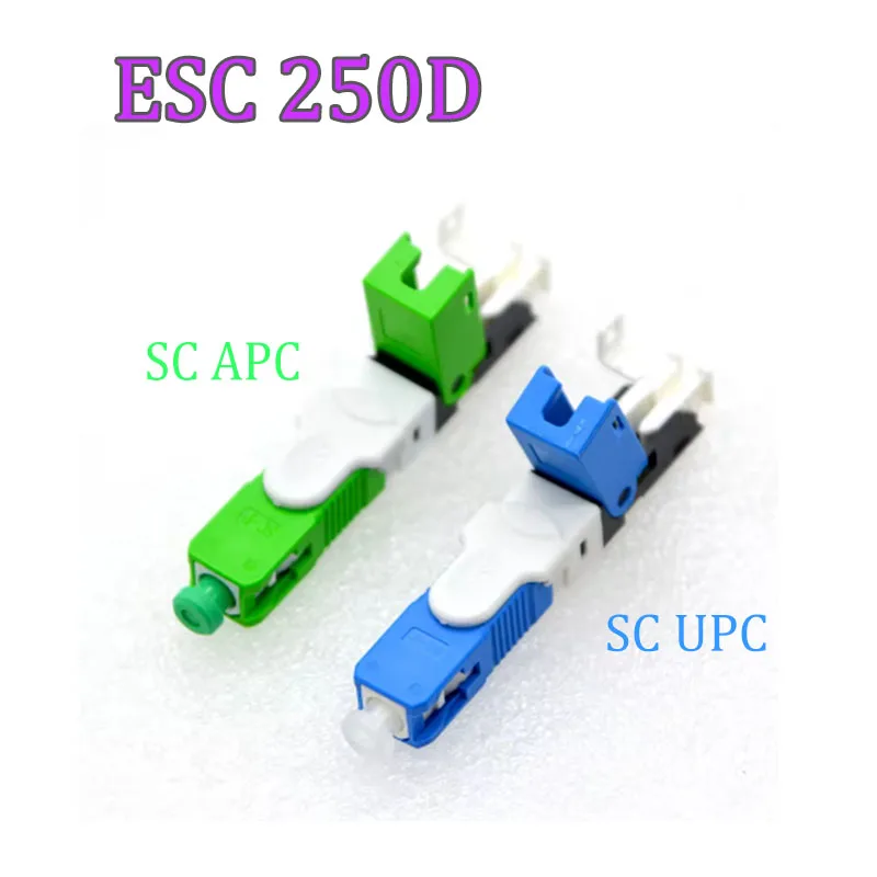 ESC250D, SC APC UPC Fiber Optický konektor, jeden režim, nástroj FTTH, rýchly konektor