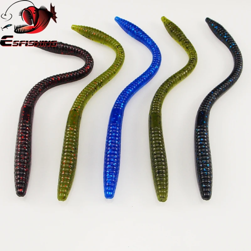 Esfishing Silikone Soft Soft návnada Trick Červ 160 mm leurre polievka pre všetky ryby Iscas Umelé rybárske návnady tyčinky červy