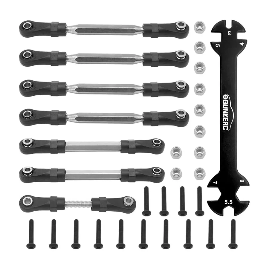 ESILUN 7PCS nastaviteľné napínavé súpravy súpravy s koncami tyčiniek pre 1/10 TRAXXAS lomka 4x4/Traxxas lomka 2WD RC TRACK UPDAKTNÉ ČASŤ