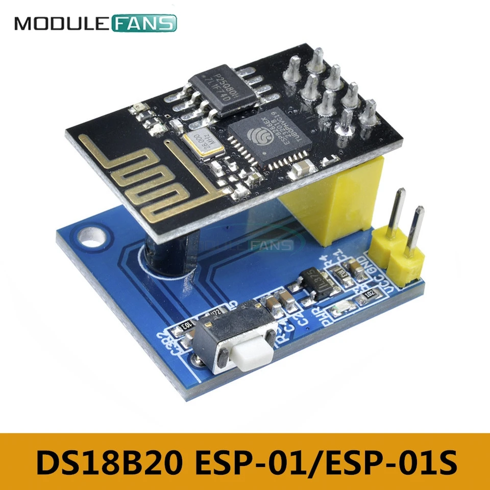 ESP-01/ESP-01S ESP8266 DS18B20 Modul Teplotného senzora NODEMCU Adapter Board pre Arduino R3 IOT WiFi Wireless