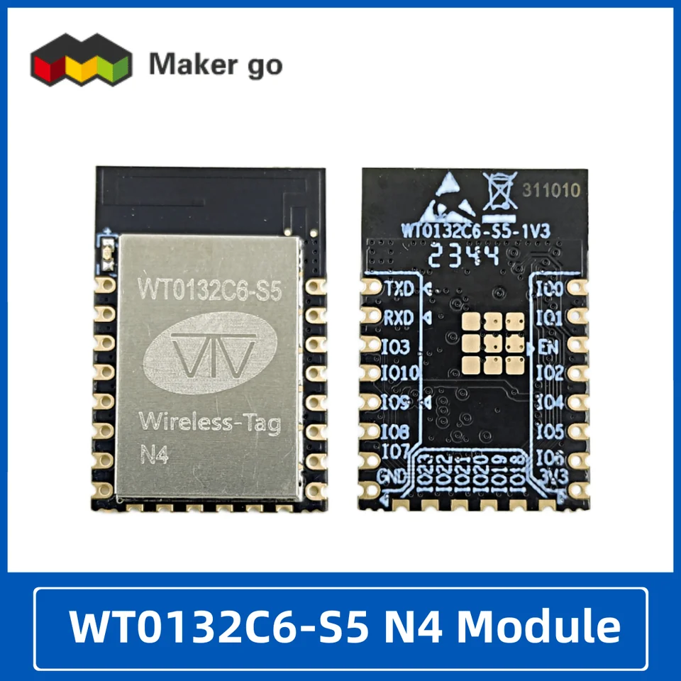 ESP32-C6 MINI kompatibilný s ESP12F WT0132C6-S5 WIFI6 MODUL Vložené bezdrôtové siete Originálne obaly
