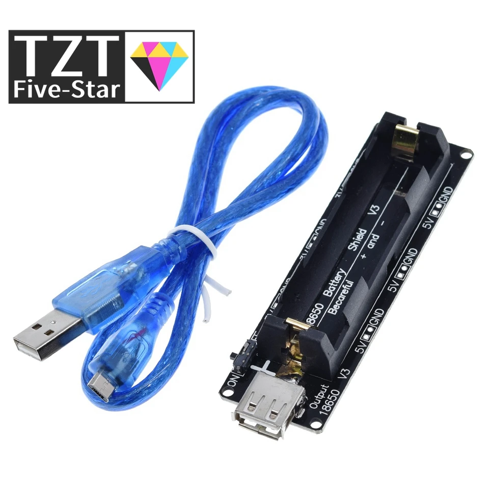 ESP32 ESP32S pre Wemos pre Raspberry PI 18650 BATTERICKÁ KORE SHIELD doska V3 MICRO USB TYPE A USB