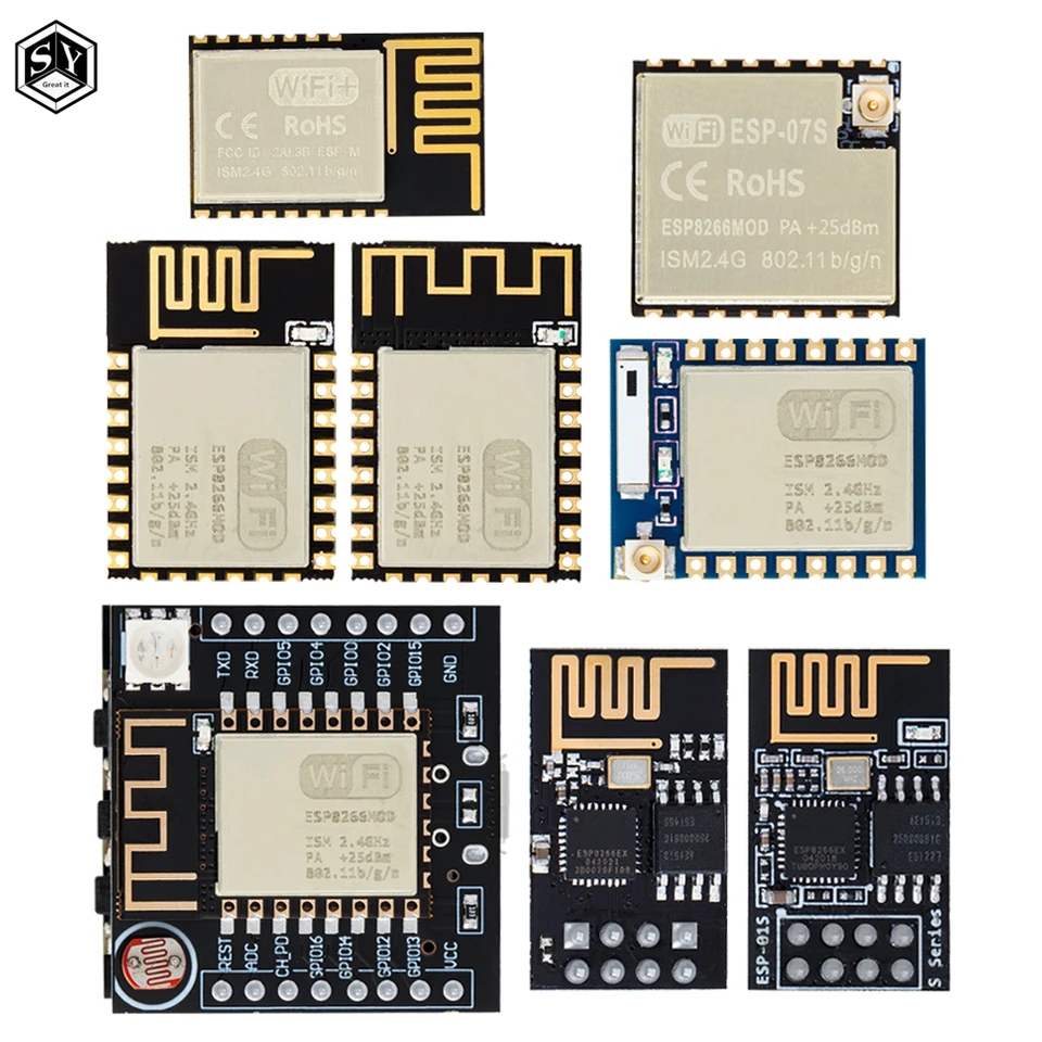 ESP8266 ESP-01 ESP-01S ESP-07 ESP-12 ESP-12E ESP-12F ESP-07SWIFI Wireless Modul pre Arduino pre Arduino