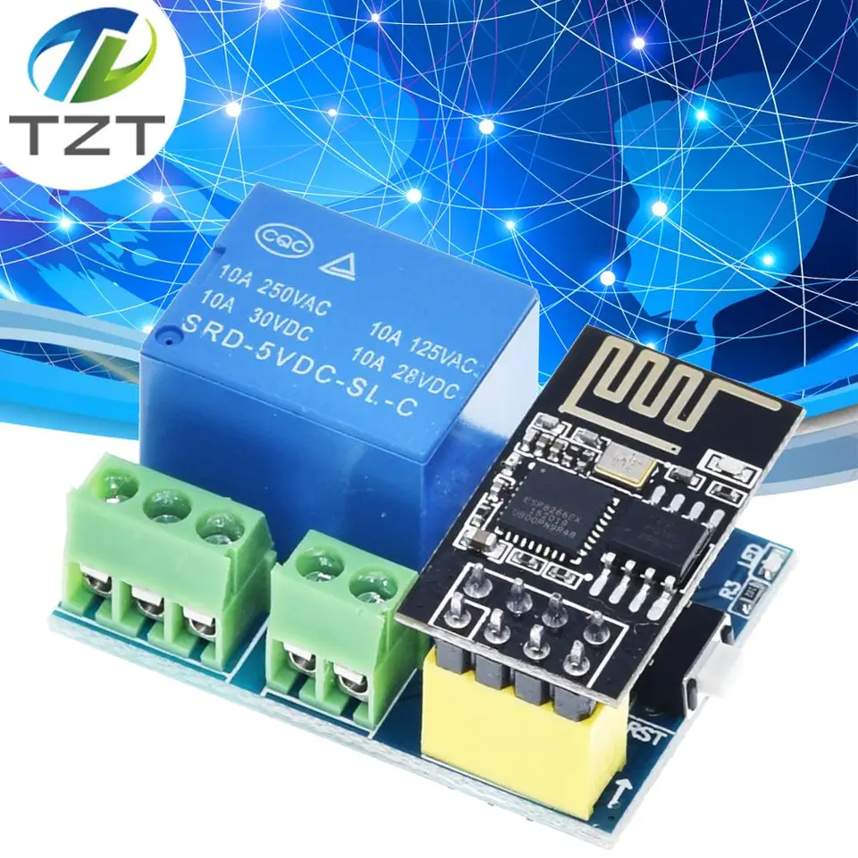 ESP8266 ESP-01S 5V WiFi Relay Modul Things Smart Home Dramo Control Prepínač pre aplikáciu Arduino Phone App ESP01S Wireless WiFi Modul