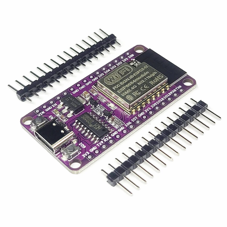 ESP8684 Vývojová doska WiFi & Bluetooth kompatibilná modul ESP32-C2 USB Type-C ESPC2-12 Module Kit pre Arduino