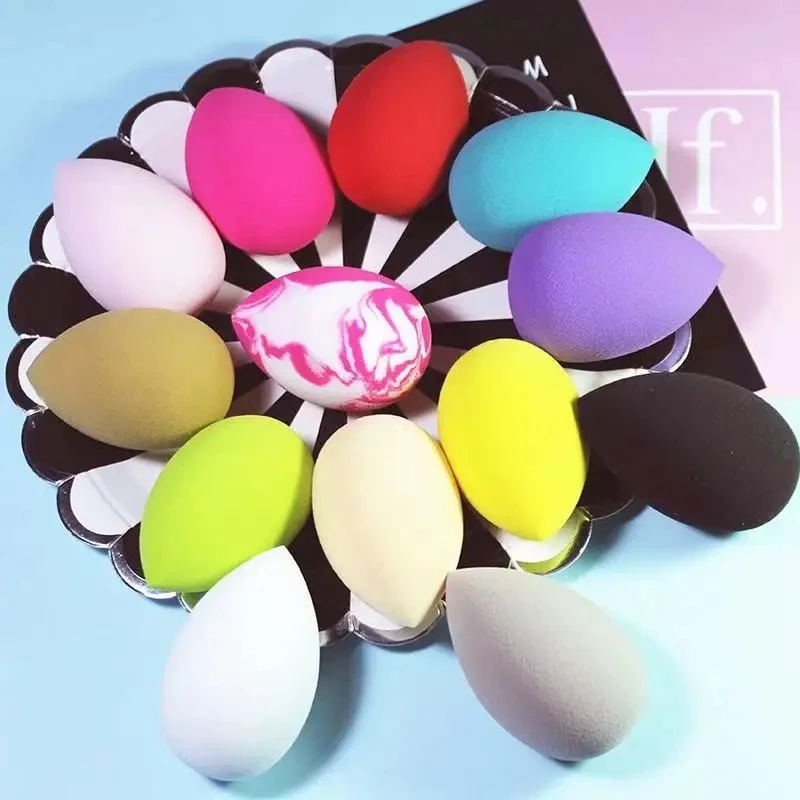 Esponja de Maquillaje de Huevo de Belleza, Juego de Esponjas de Base, Herramientas de Maquillaje Húmedas y Secas, 1 Uds.