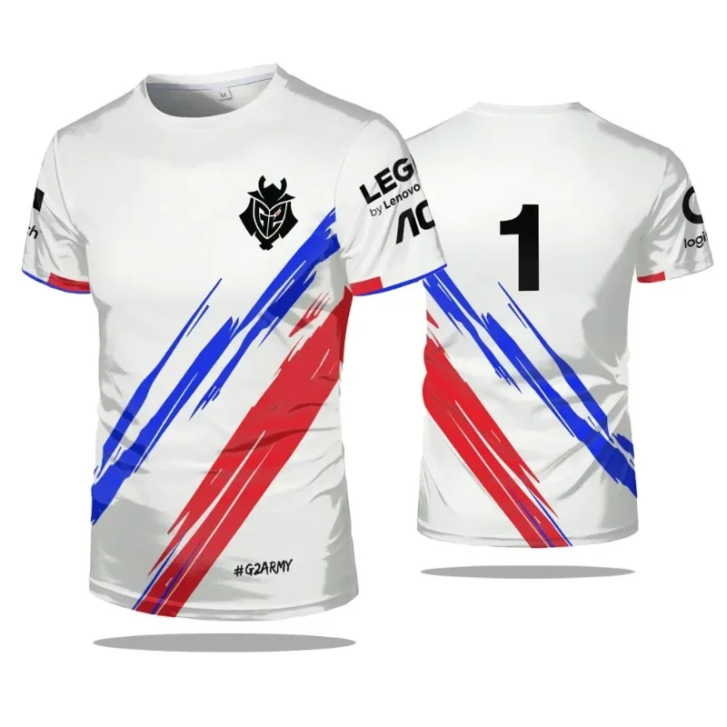 ESports Games G2 Team Niko Uniform Sports Men T-Shirt CS Go lol Game Contest Jerseys T košele 2024 Boys Training Clothing Tops
