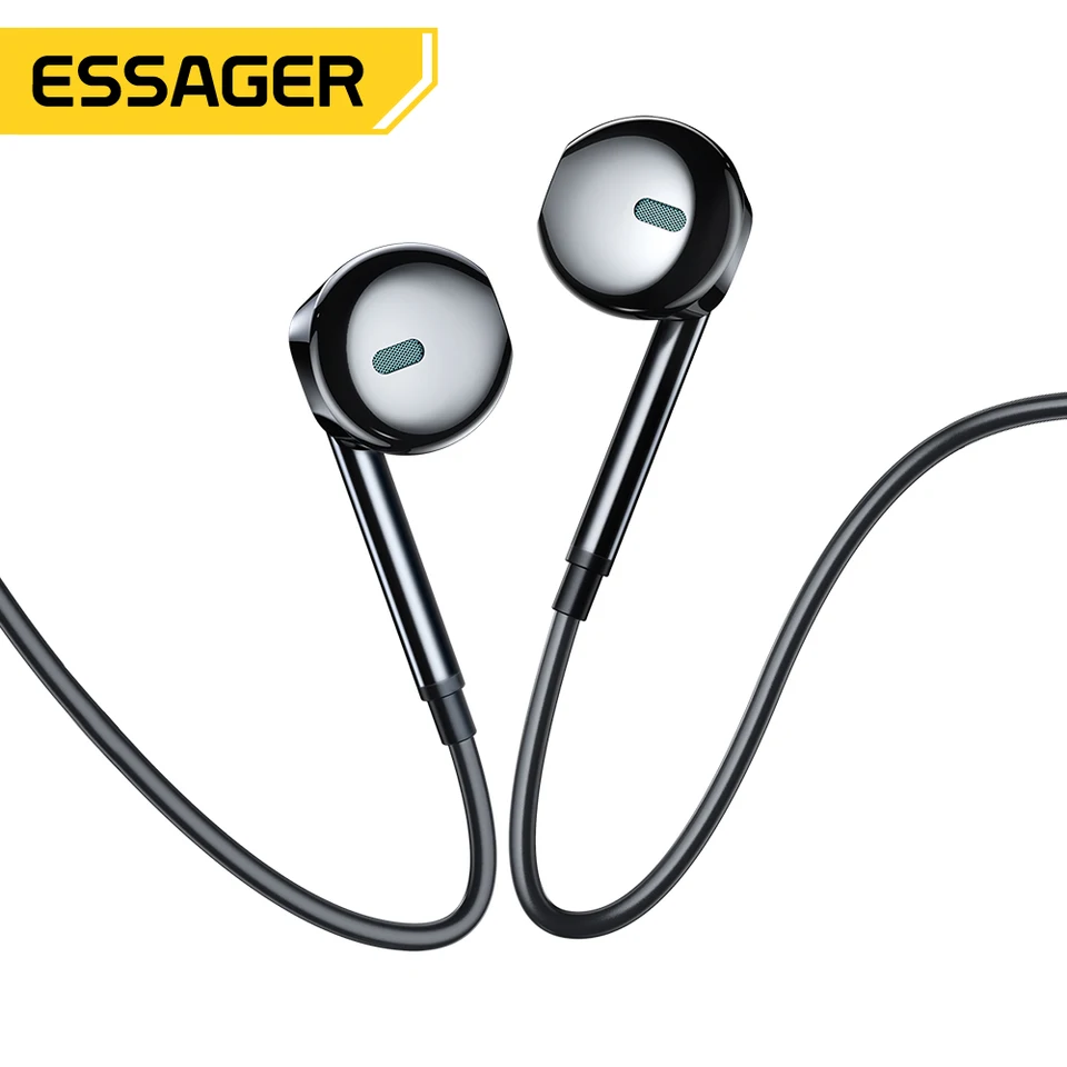 ESSAGER 3,5 mm káblové slúchadlá slúchadiel s mikrofónom pre Xiaomi Samsung Telefón počítač PC