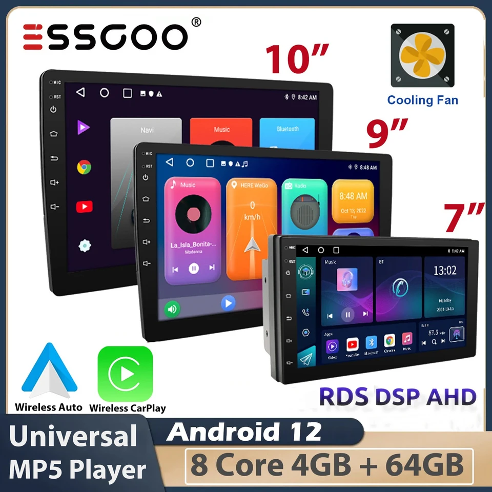 Essgoo CarPlay Car Radio 2 DIN 7 