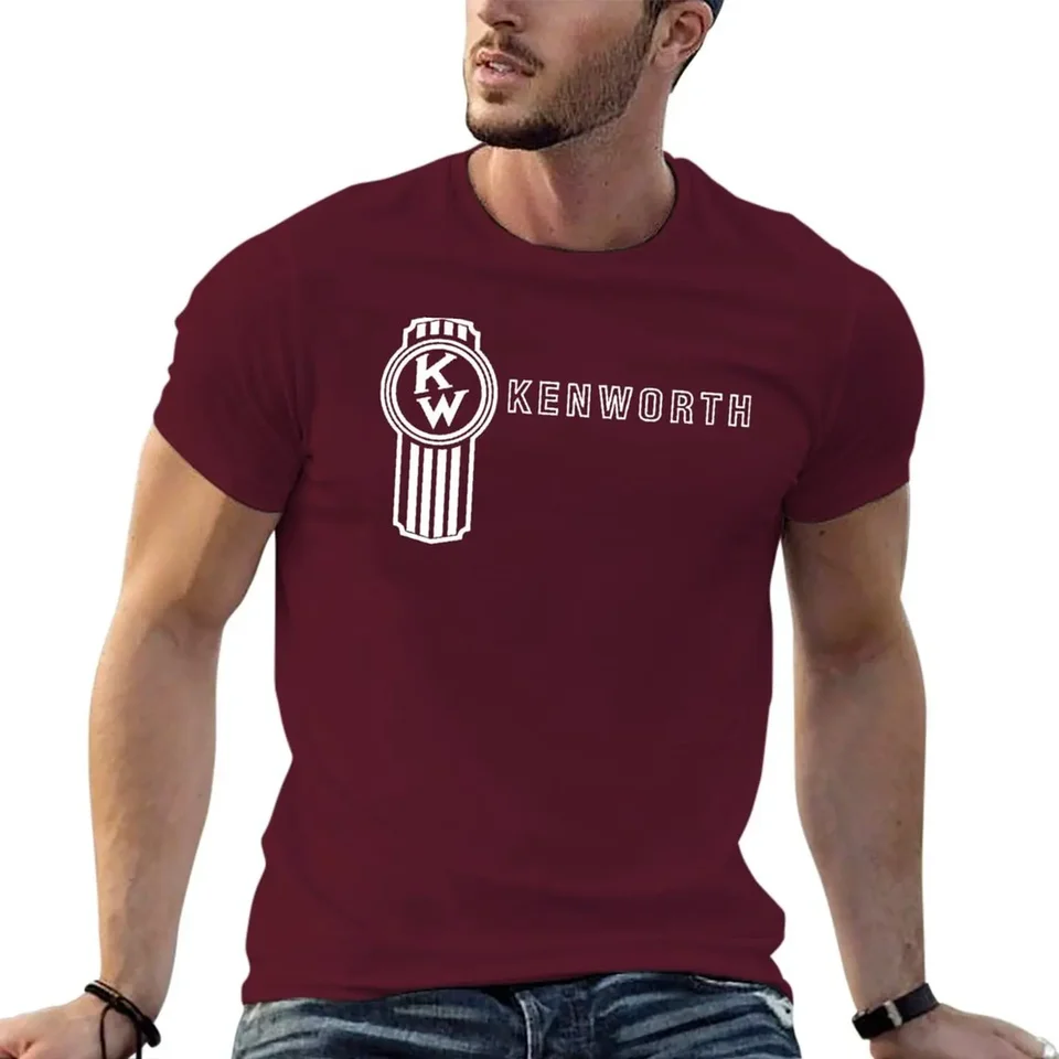 Estetické oblečenie Funnys Tričká pre mužov Tričko Kenworth Logo Tričko Harajuku Grafické tričká Men