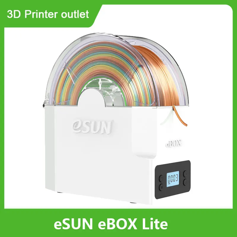 ESUN Box LITE 3D vlákno Sušička Sušenie Such Filamenty Skladovacia skrinka udržiavanie suchého držiaka suchého držiaka zadarmo 3D tlačiarenské nástroje