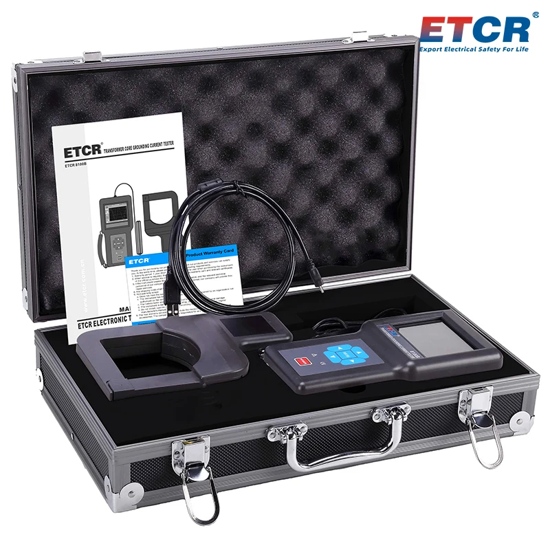 ETCR8100B Power Transformátor jadro Zemský únik prúdu prúdu Prúdový tester s veľkými priemermi ammeter uzemňovací meter