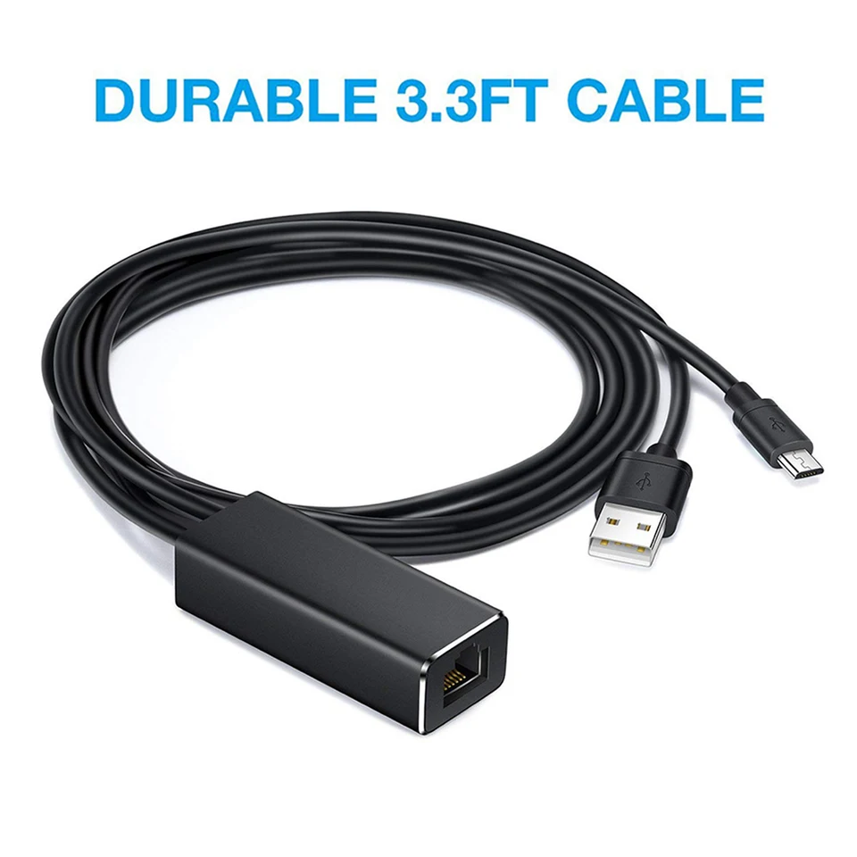 Ethernet Adapter Home Mini Small Chromecast Ultra pre Amazon Fire TV Stick Google 2 1 Domáce počítačové príslušenstvo