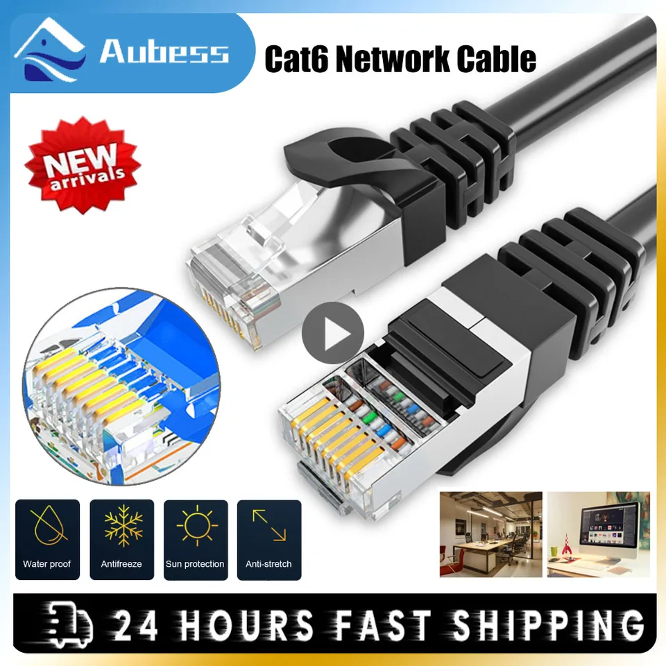 Ethernet kábel CAT6 LAN kábel 10m 15m UTP CAT 6 RJ 45 Splitter Sieťový kábel RJ45 TWRED DIEY PAPTAP pre PC Router