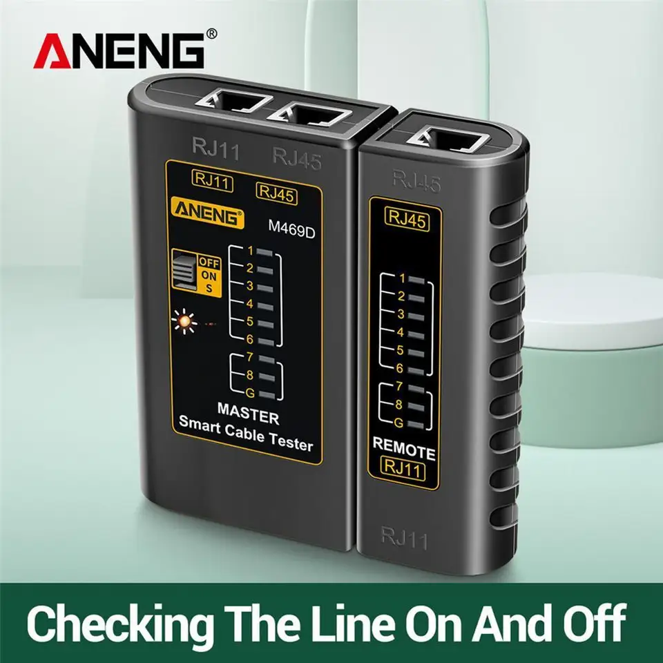 Ethernet LAN Network Cable Tester Telefónny riadok Detektor Tracker Analýza nástrojov Nástroje ističov