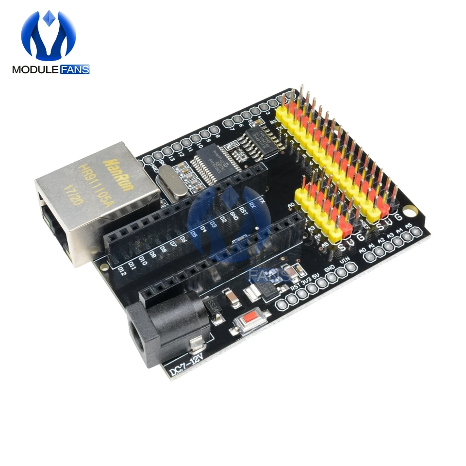 Ethernet Shield V2.0 2.0 CH340G Nano 3.0 V3.0 LAN Modul siete Modul kompatibilný pre Arduino R3