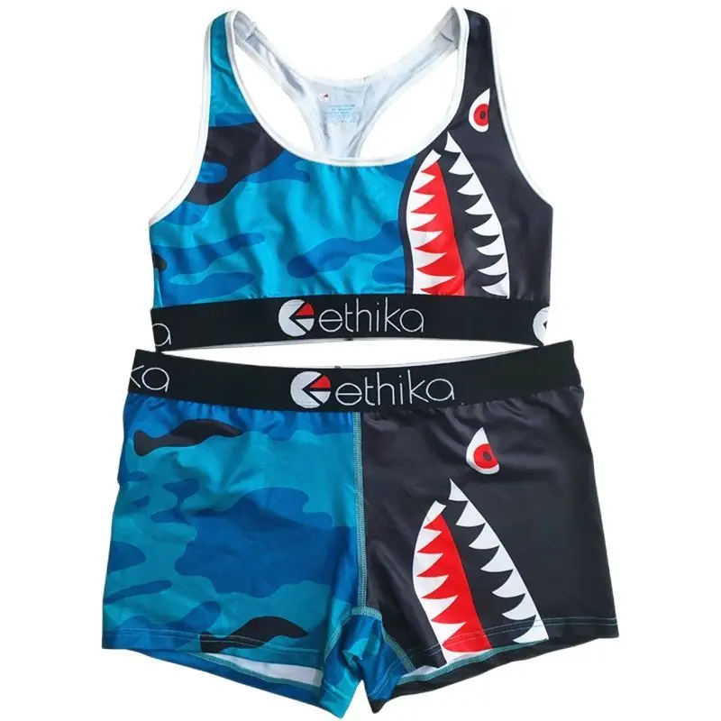 Ethika Dámske mužské ultra-krátke vesty BOXERS Dvojdielne set ležérne športová kondícia priedušná rýchle vyschnutie bežecká sada