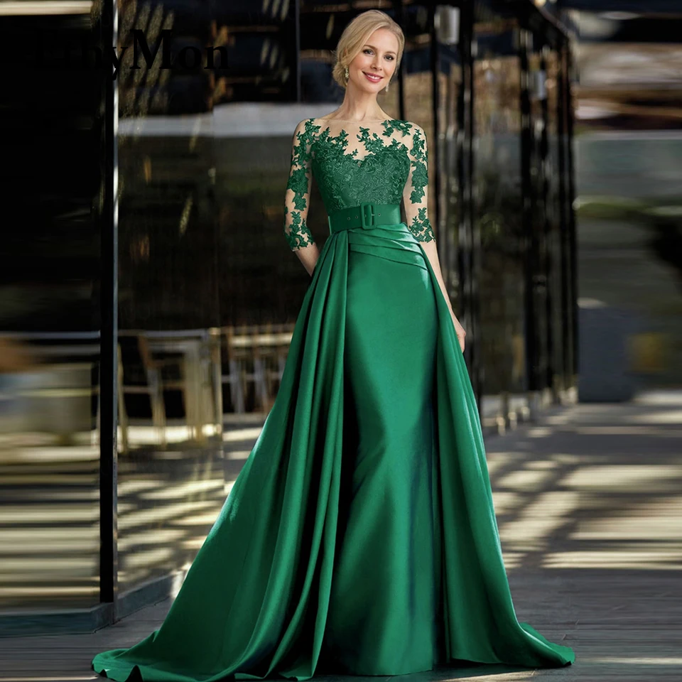 Ethymon Fashion Appleses Matka nevesty šaty pásové výklady gombíky saténové obrady