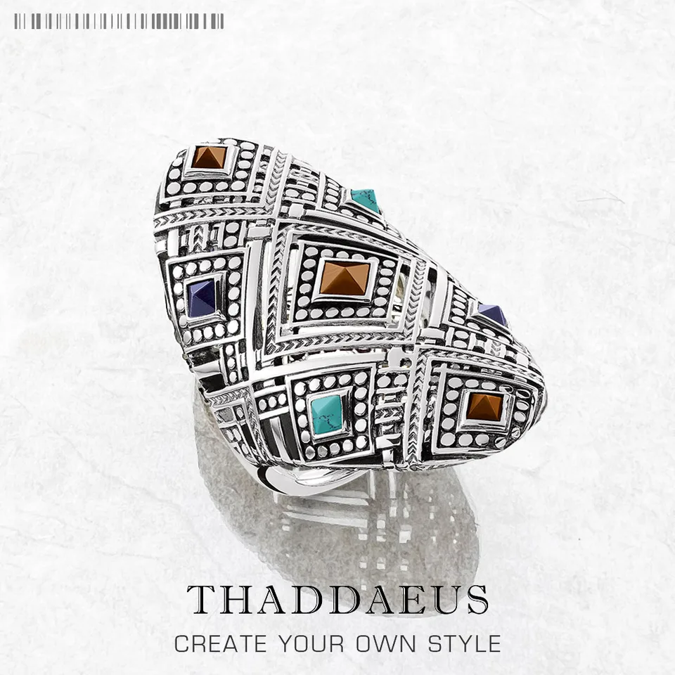 Etnické ozdoby Ring, Európa Fashion Good Jewerly for Women Spring New Bohemia Darček v 925 Sterling Silver, Super Deals