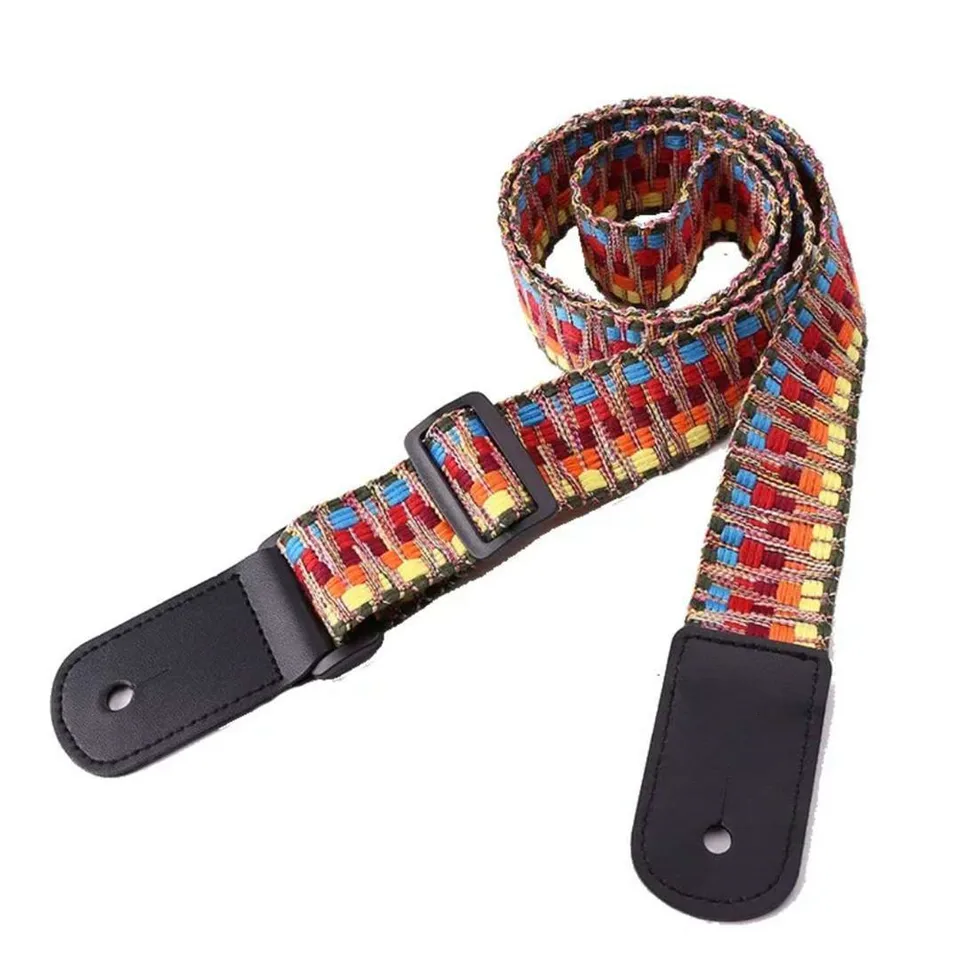 Etnický štýl ukulele popruhy malá gitara ukulele ramenné popruhy ukulele dúhové remienky Strund Accessories
