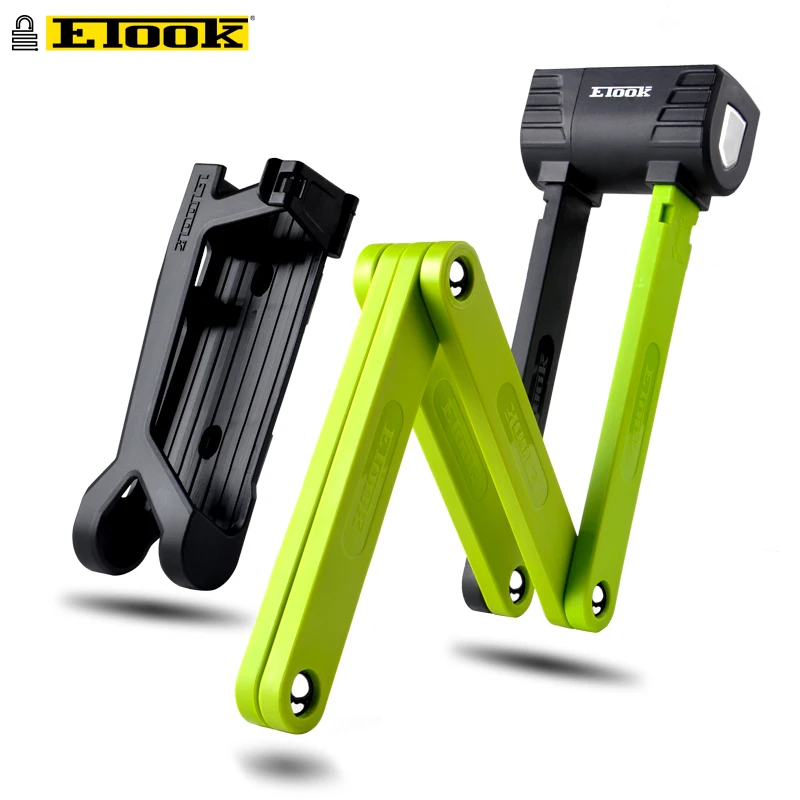 ETOOK Bicykel zámok skladacieho reťazca zámku proti krádeži motocykla motocykla e-bicykel kĺbový zámok anti-shear MTB Bike Lock Bike Actle