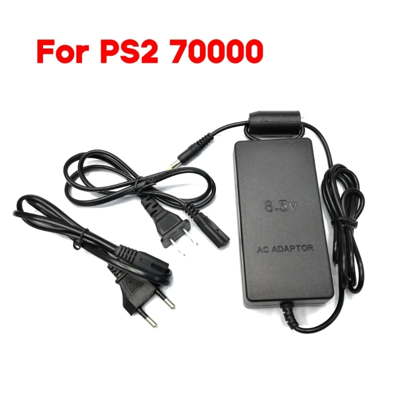 Eu-/US Standard AC 100 ~ 240V Adaptér napájací nabíjací kábel DC 8.5V 5.6A Adaptér pre Sony PlayStation 2 PS2 Slim 70000 Series