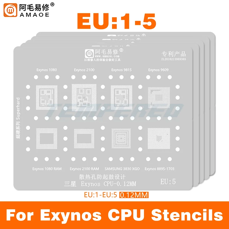 EU5 1 2 4 BGA STACKLICKÁ REBLAJÚCI PRE SAMSUNG 3830 XGO EXYNOS 1080 2100 9609 9815 8895-1703 RAM SOLLENCE SOLLENCE IC IC
