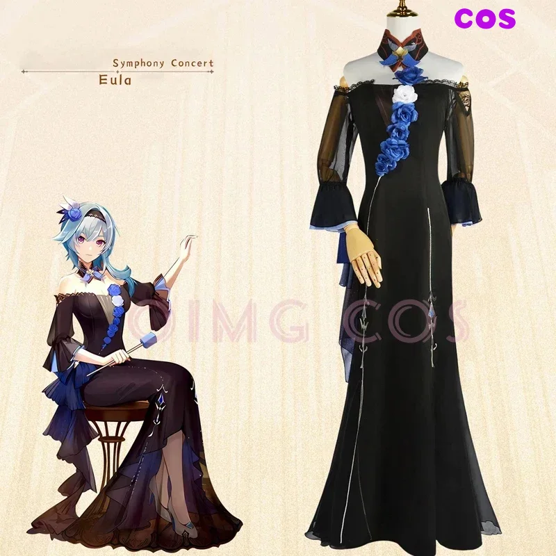 Eula cosplay symfonický kostým genshin dopad
