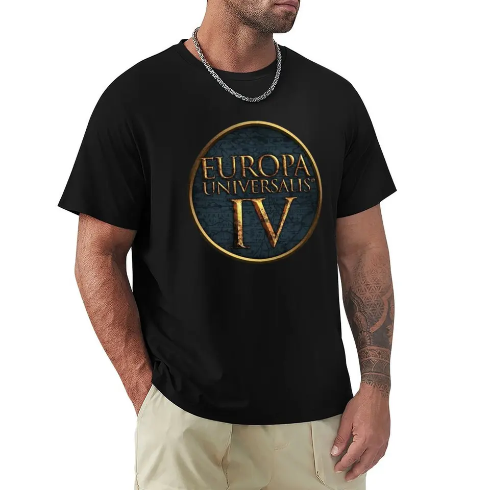 Europa Universalis IV logo Tričko Tričko Grafické tričká Rýchle sušenie grafické tričko Tops Tričko Men