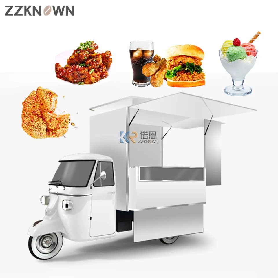 Európa Piaggio Ape 3 Wheeler Bakery Ice Ice Cream Cart Coffee Trailer Vintage Drive Electric Food Truck s plnou kuchyňou pre USA