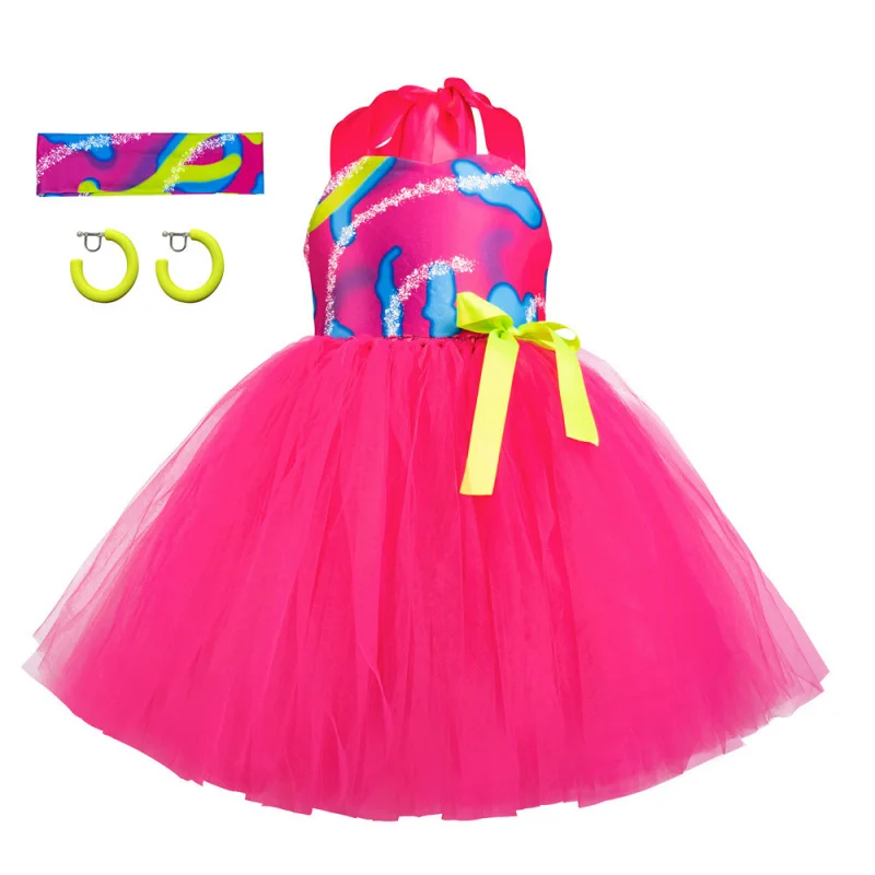 Európske a americké nové dievčenské šaty Barbie Princess Dress Cosplay Barbie kostým deti sladké formálne šaty