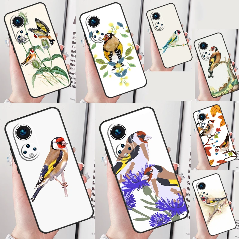 Európske puzdro na telefón Goldfinch pre Honor 90 Magic 5 Lite 70 50 Honor x8 x6 x7 x9 A 9x 8x Magic 5 Pro Back Cover