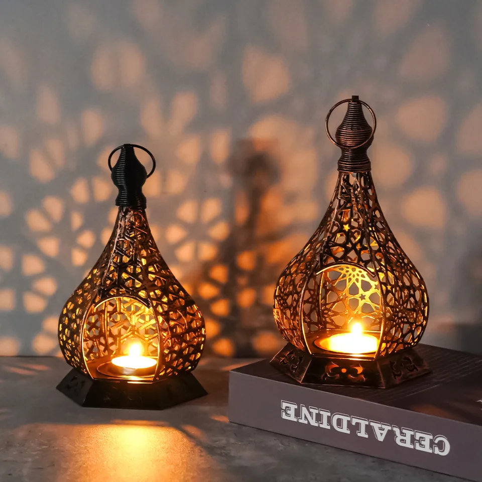Európske retro svetlo luxusné tyknotedle držiteľ držiak jedálenský stolík Atmosféra dekorácia veranda ornament držiak sviečky