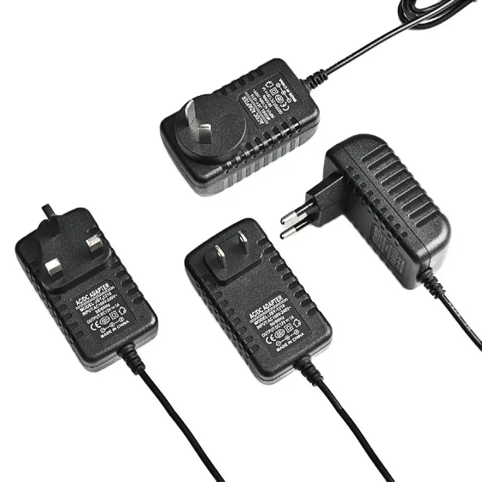 Európsky Bristish America AC DC Power Adapter 3V 5V 6V 7V 9V 12V 1A 2A Nabíjačka napájania US EÚ UK Plug Power Adapter 5.5*2.5